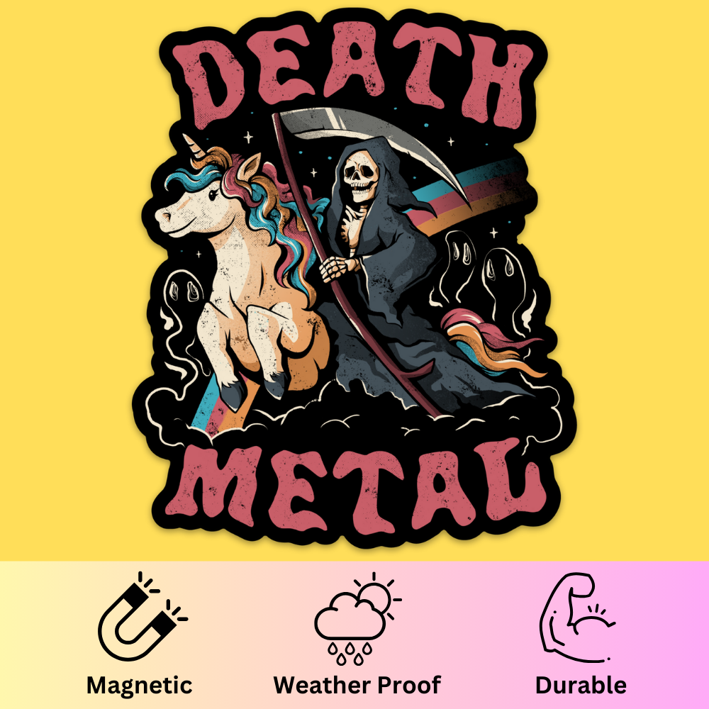 Death Metal' Bumper Magnet
