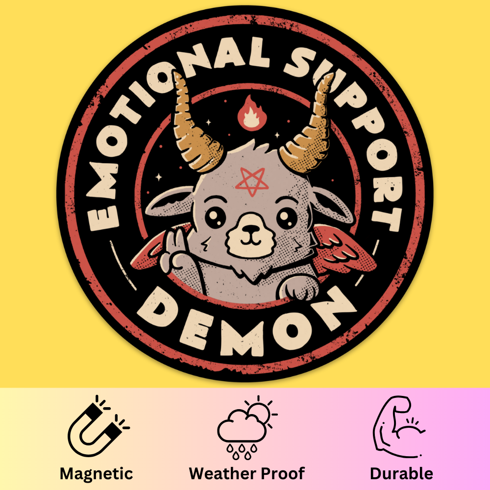 Emotional Support Demon' Bumper Magnet