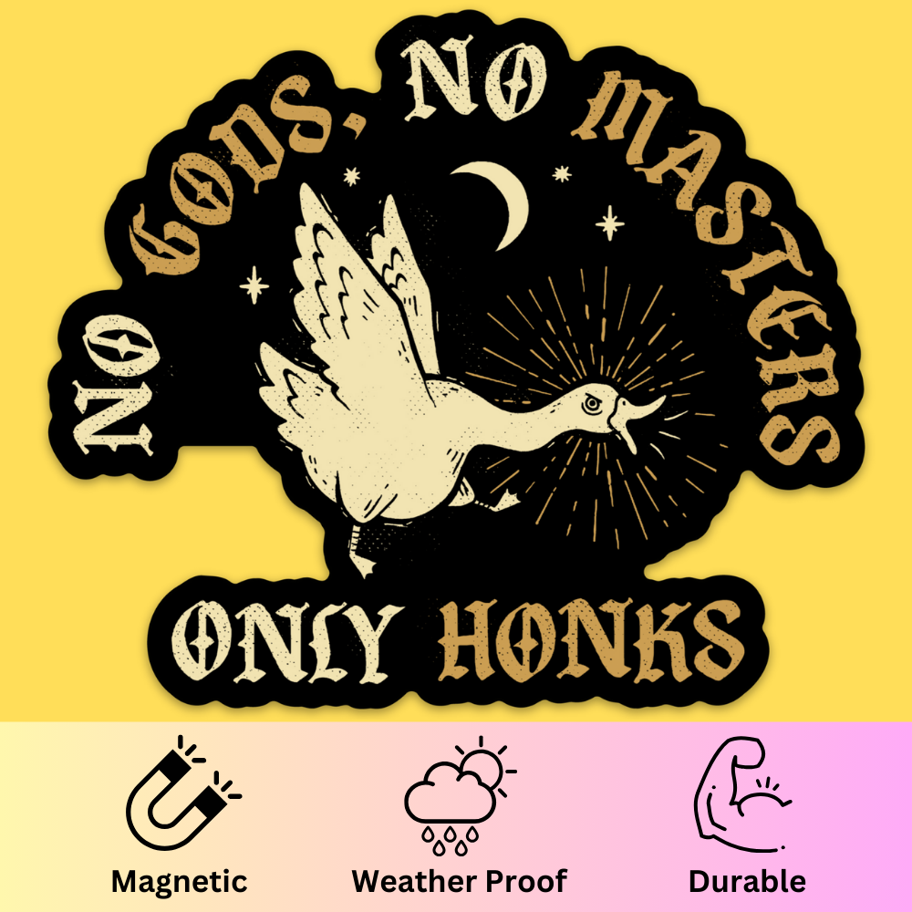 No Gods, No Masters' Bumper Magnet