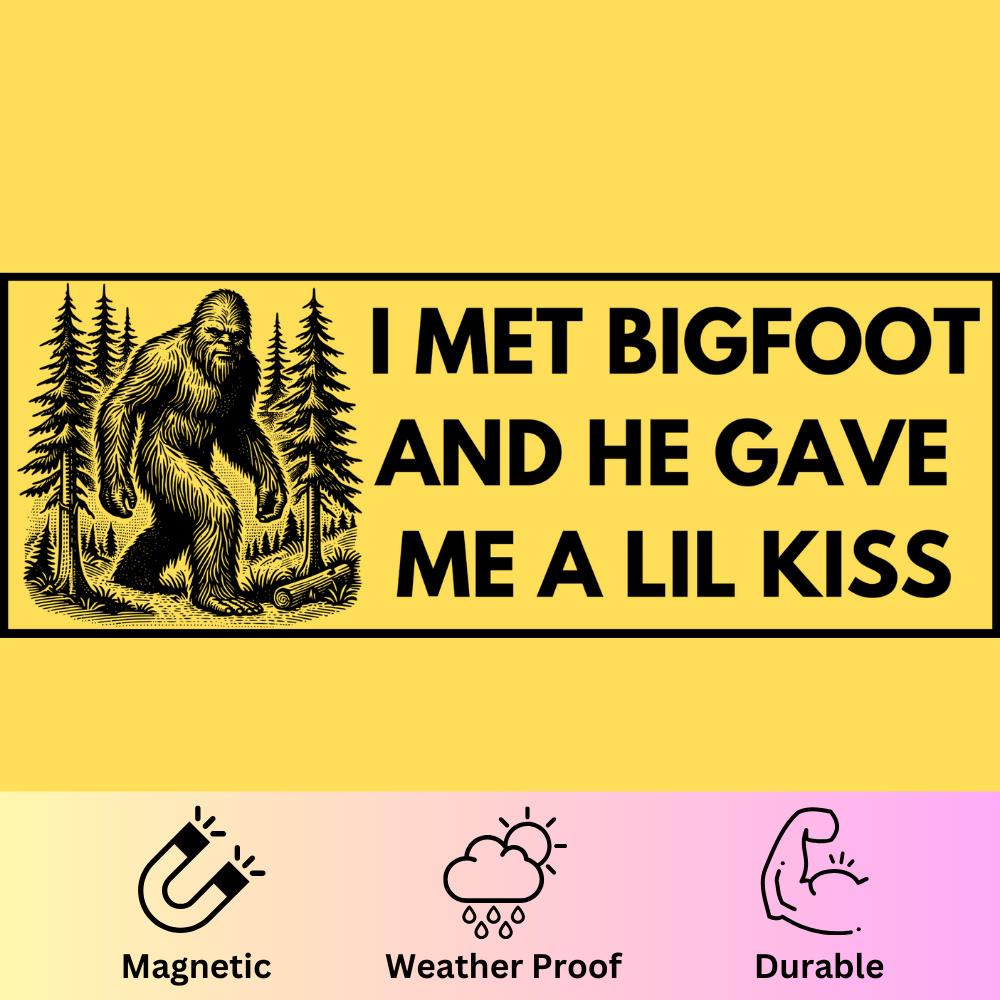 Bigfoot Lil Kiss' Bumper Magnet