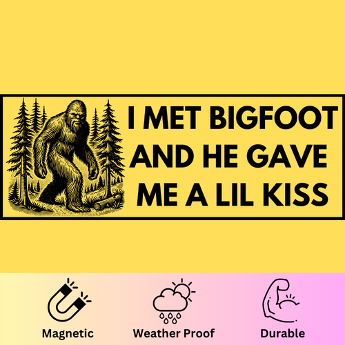 Bigfoot Lil Kiss' Bumper Magnet