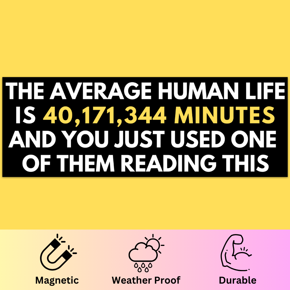 One Minute' Bumper Magnet