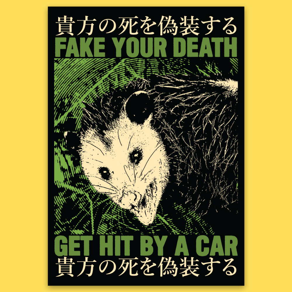 Fake Your Death' Sticker