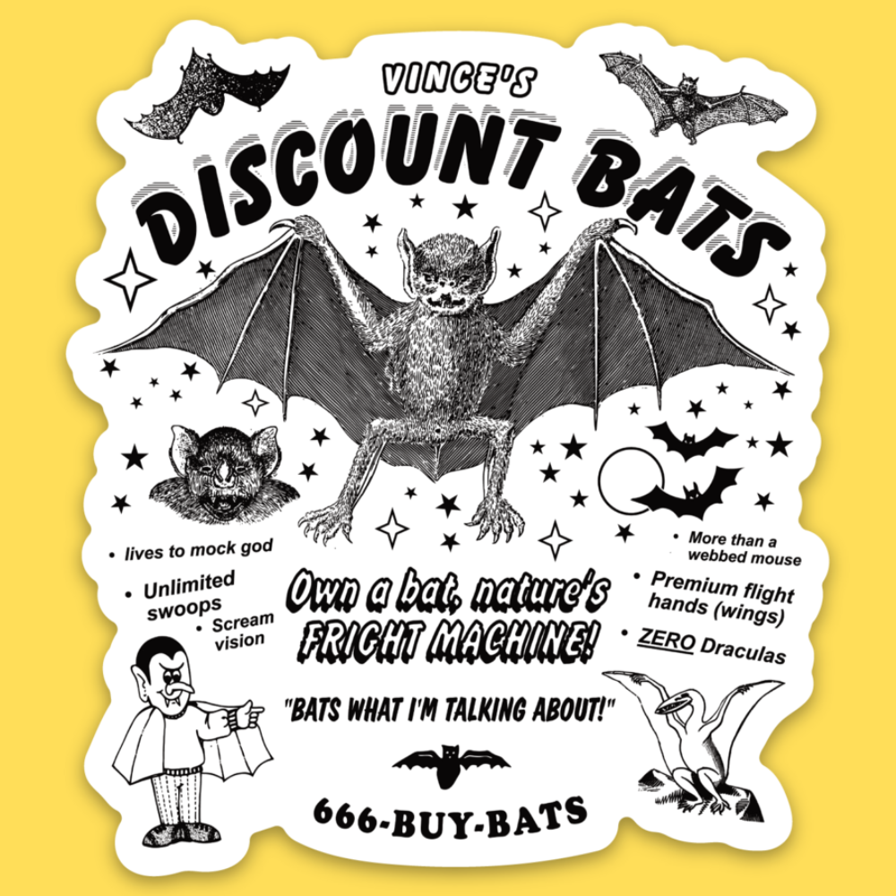 Discount Bats' Sticker