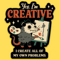 Yes, I'm Creative' Sticker