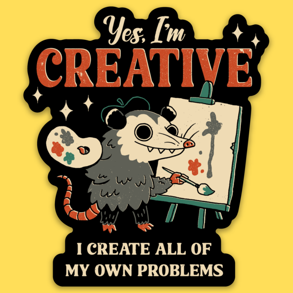 Yes, I'm Creative' Sticker