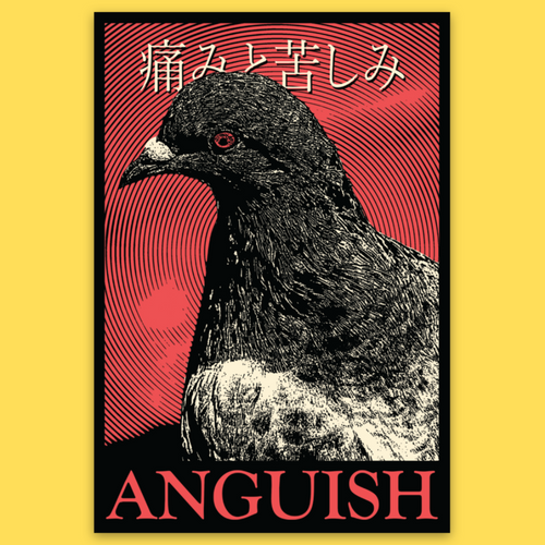 Anguish' Sticker