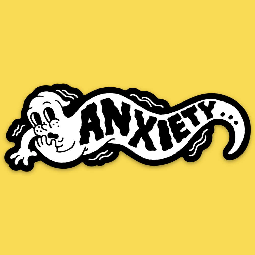 Anxiety' Sticker