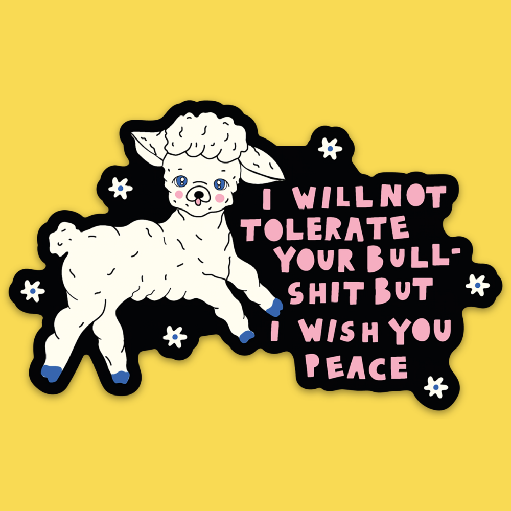 Wish You Peace' Sticker