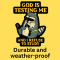 God Is Testing Me' Bumper Sticker