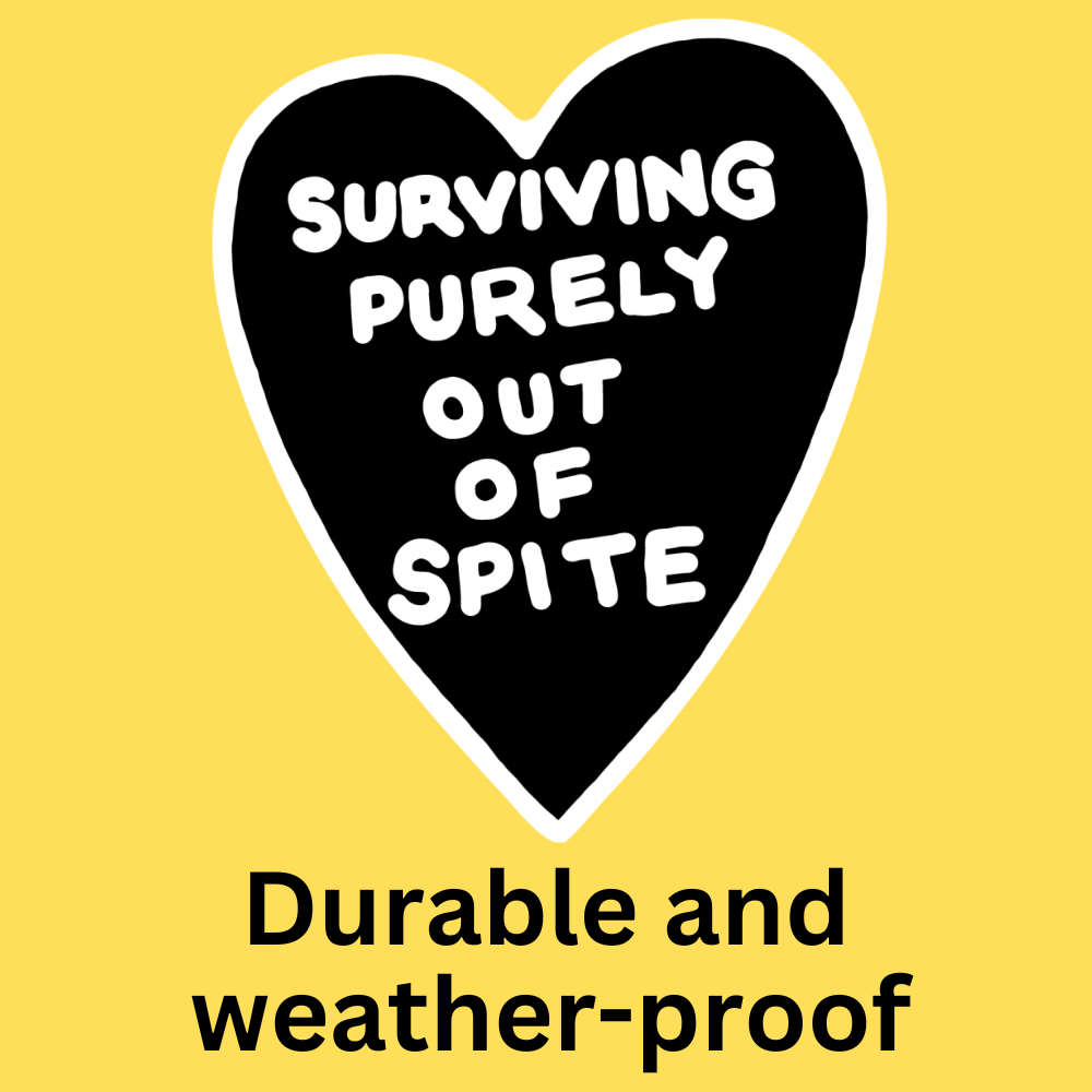 Purely Spite' Bumper Sticker