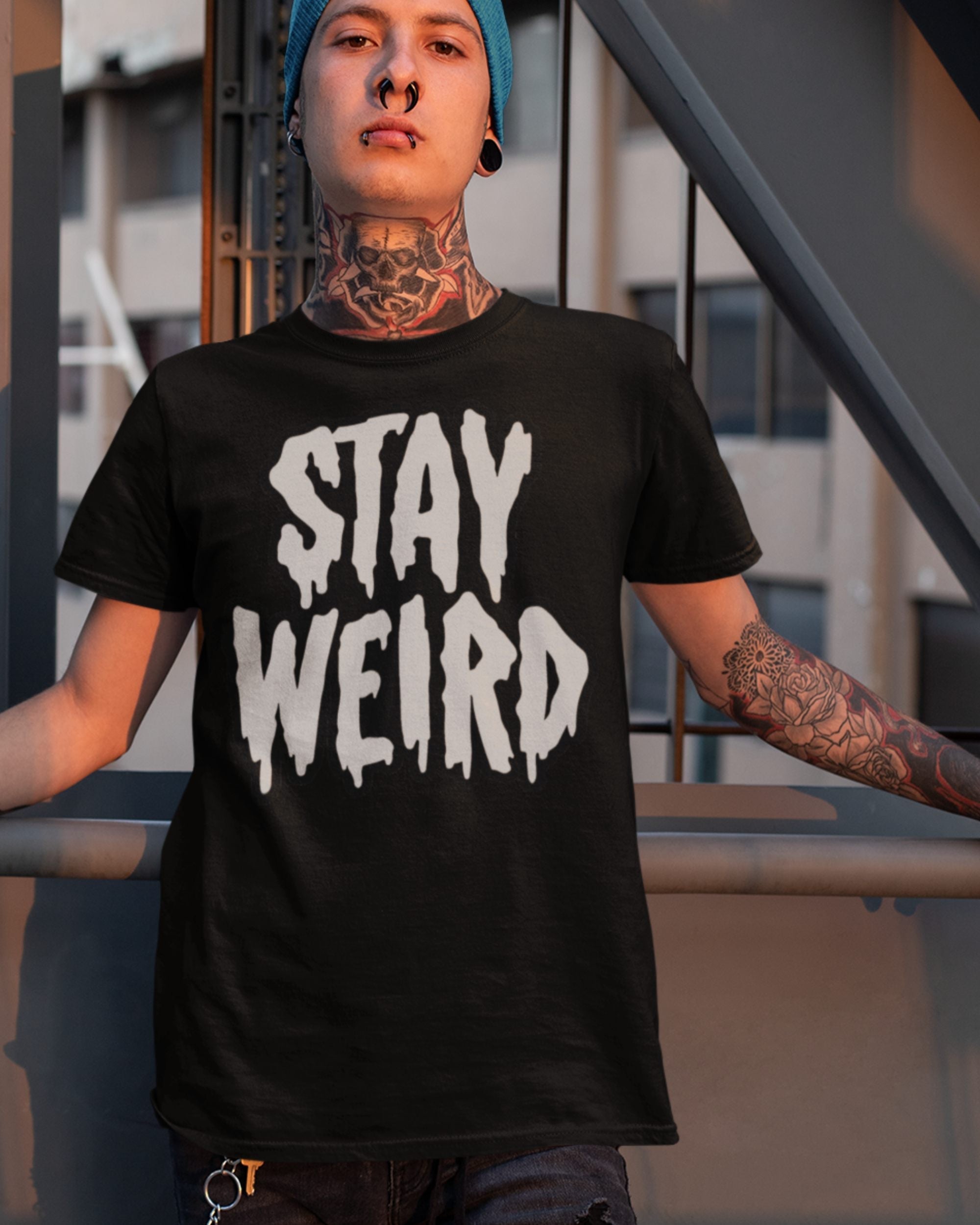 Stay Weird' Glow in the Dark Shirt