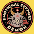 Emotional Support Demon' Sticker