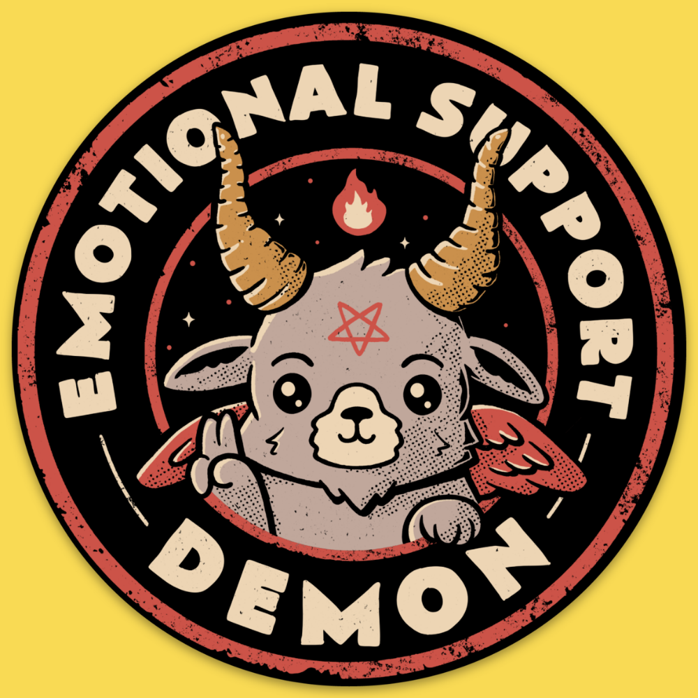 Emotional Support Demon' Sticker
