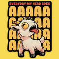 My Head Goes' Sticker
