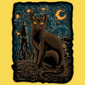 Starry Cat' Sticker