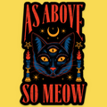 As Above So Meow' Sticker