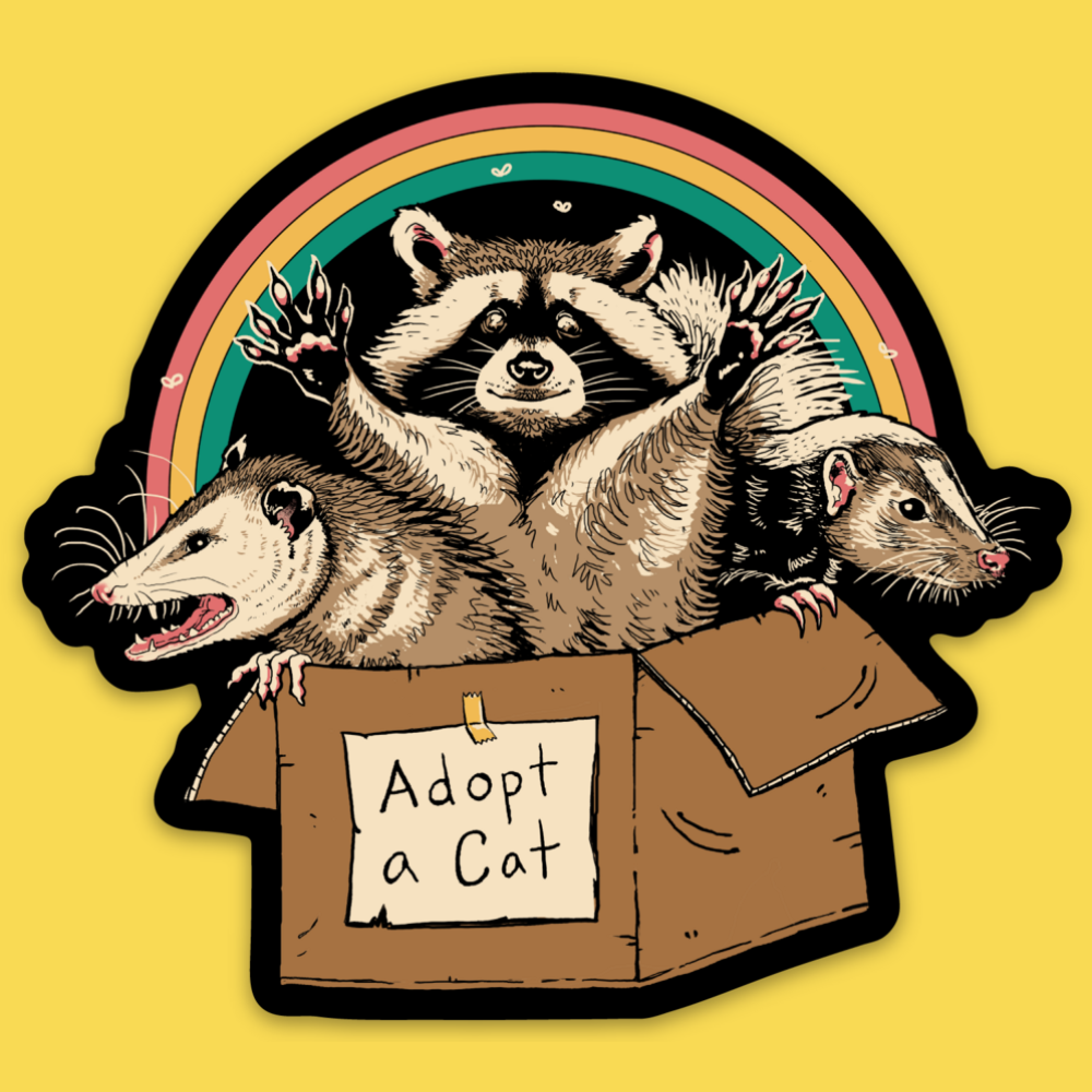 Forbidden Cats' Sticker