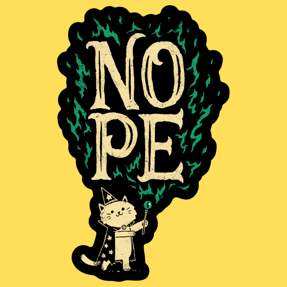 I Cast Nope' Sticker
