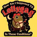 Lollygagging Frog' Sticker